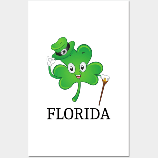 St Patrick's  Irish Shamrock florida, Irish Gift for Wife Posters and Art